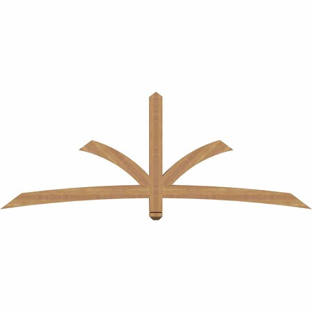 Ekena Millwork Davenport Timber Gable Bracket, Western Red Cedar, 84"W x 31"H x 3 1/2"D x 3 1/2"F, 9/12 Pitch GBW084X31X0404DAV00SWR